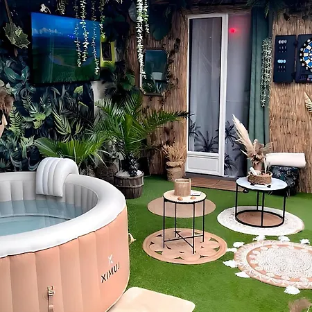 Un Mirage Tropical - Bulles , Spa&détente En Bord De Loire Casa vacanze Saint-Clément-des-Levées